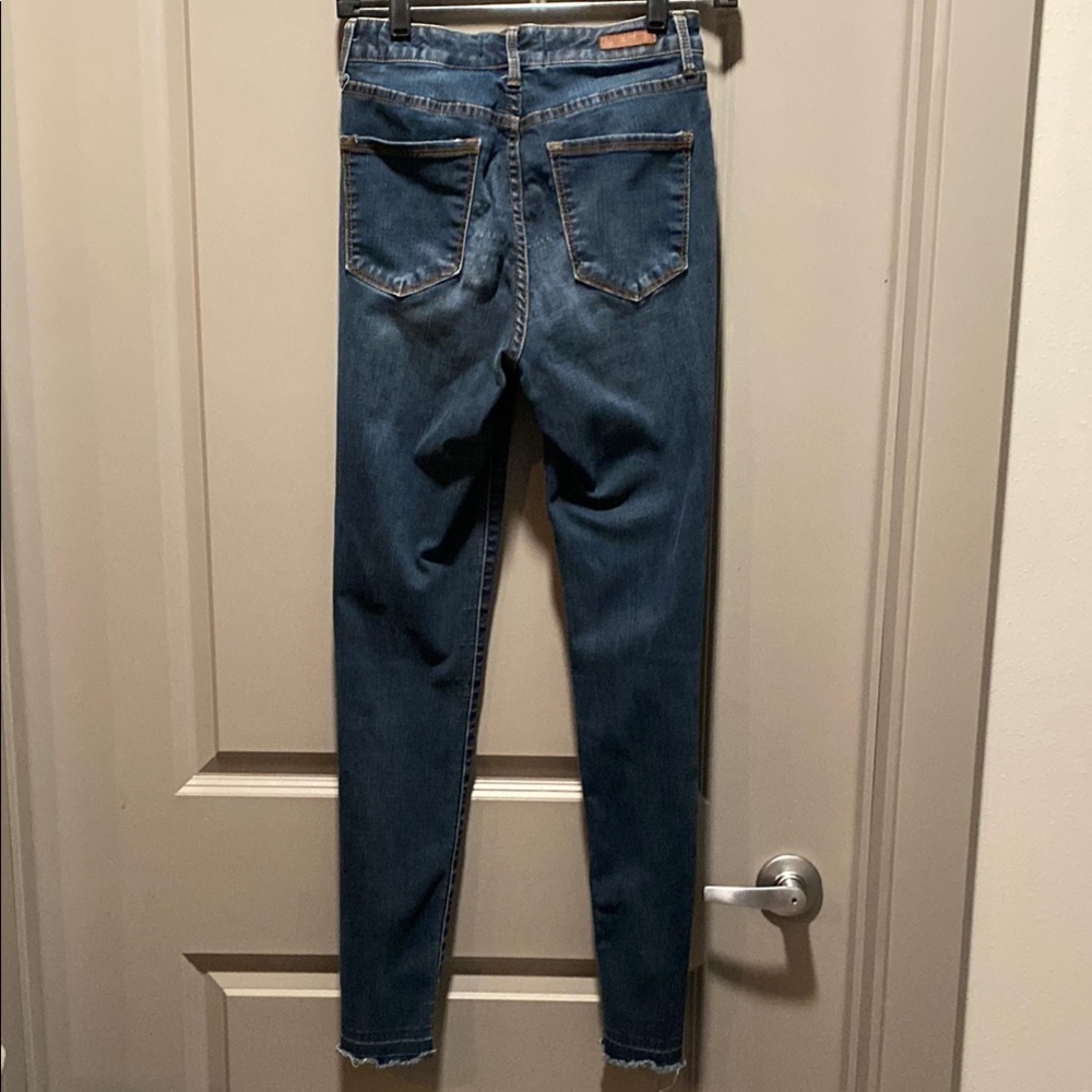 Sanctuary Skinny Jeans 4 High Rise Raw Hem - Picture 6 of 6